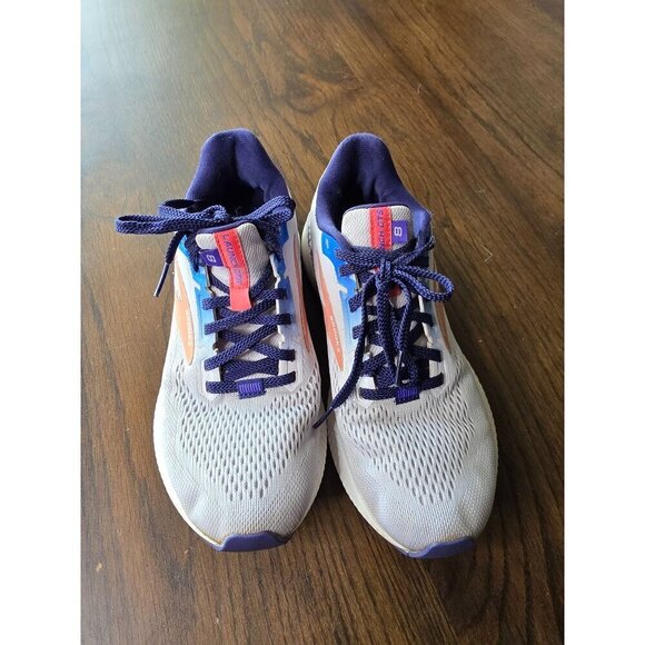 Brooks Launch GTS 8 1203461B520 Running Shoes Woman Sz 6.5 Gray Purple - Picture 7 of 16